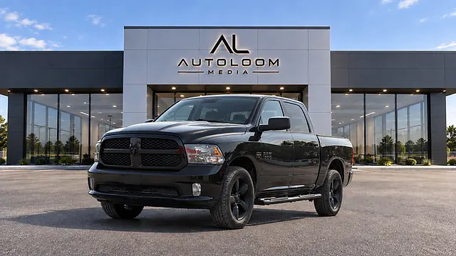 The same truck presented in an AutoLoom dealership exterior environment